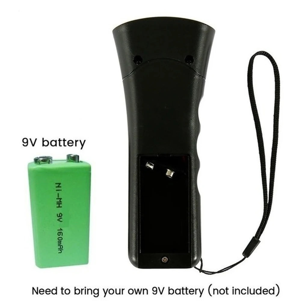 2-in-1 Ultrasonic Dog Repeller & LED Flashlight - Anti-Barking Trainer