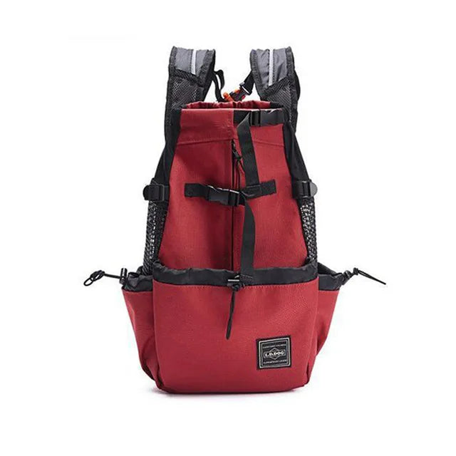 Hiking Dog Backpack – Ventilated, Breathable Pet Carrier for Travel, Bicycle, & Motorcycle