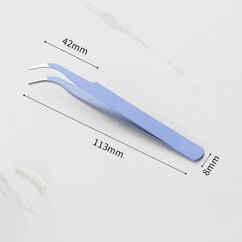 Stainless Steel Macaron Tweezers – Nail Art, Eyelash, Scrapbooking, and DIY Tool