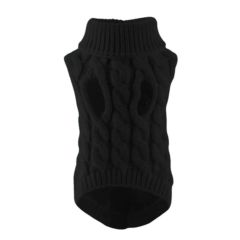 Puppy Dog Sweaters – Winter Warm Pet Turtleneck Vest for Small Medium Dogs & Cats