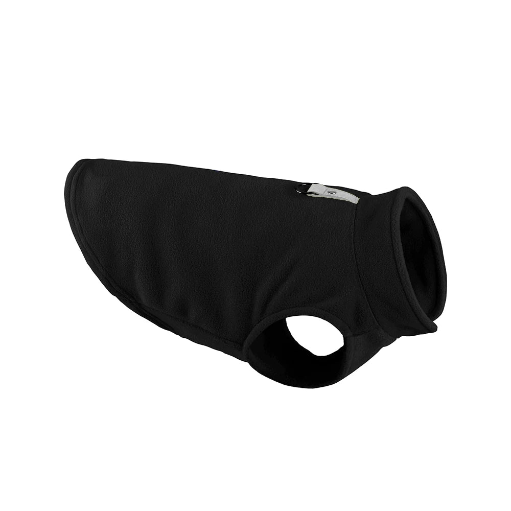 Winter Fleece Dog Coat with Harness for Small Dogs