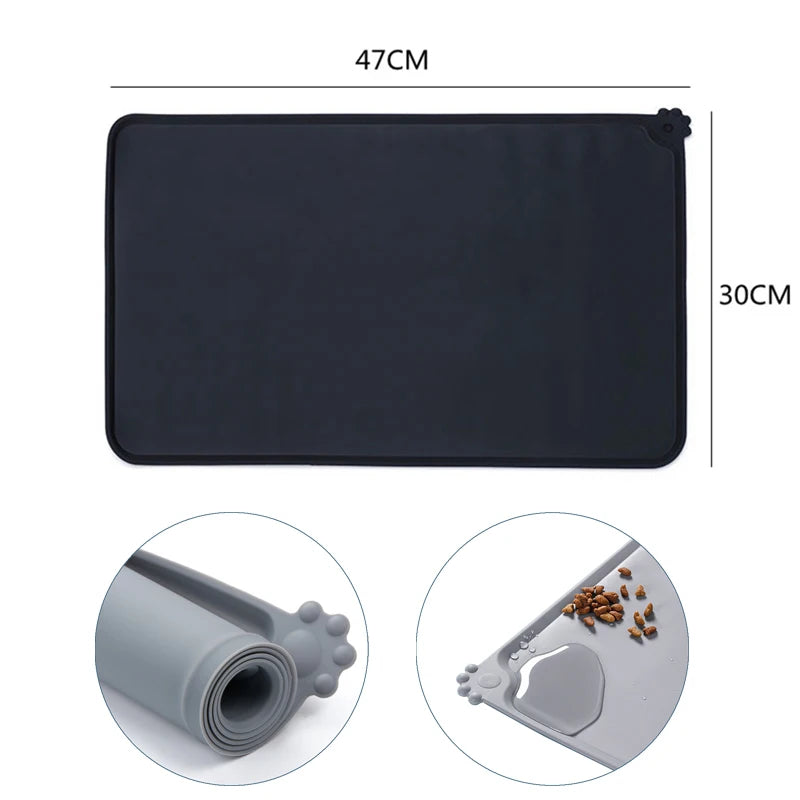 Silicone Non-Slip Pet Feeding Mat - Waterproof & Easy to Clean
