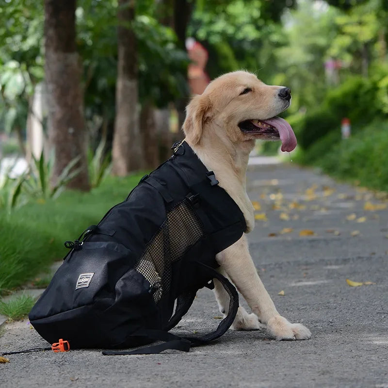 Breathable Dog Carrier Backpack – Reflective & Portable Pet Travel Bag for Cats & Small Dogs
