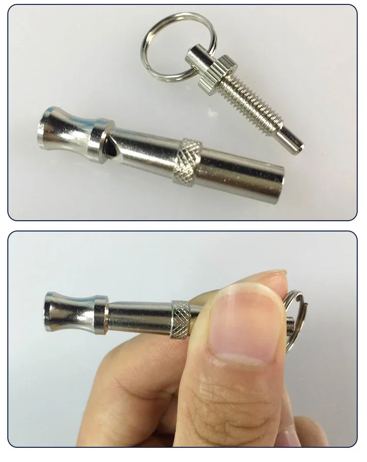 Stainless Steel Dog Training Whistle – Bark Control & Training Tool