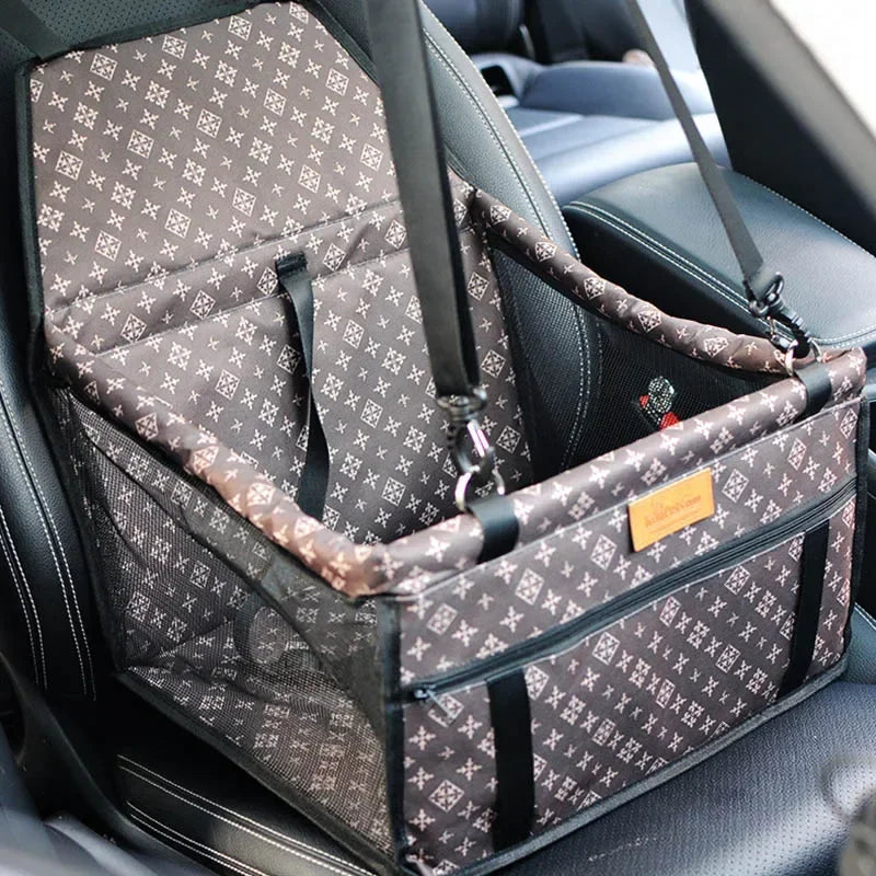 Portable Central Car Dog Seat Bed – Safe Travel Carrier for Small Pets