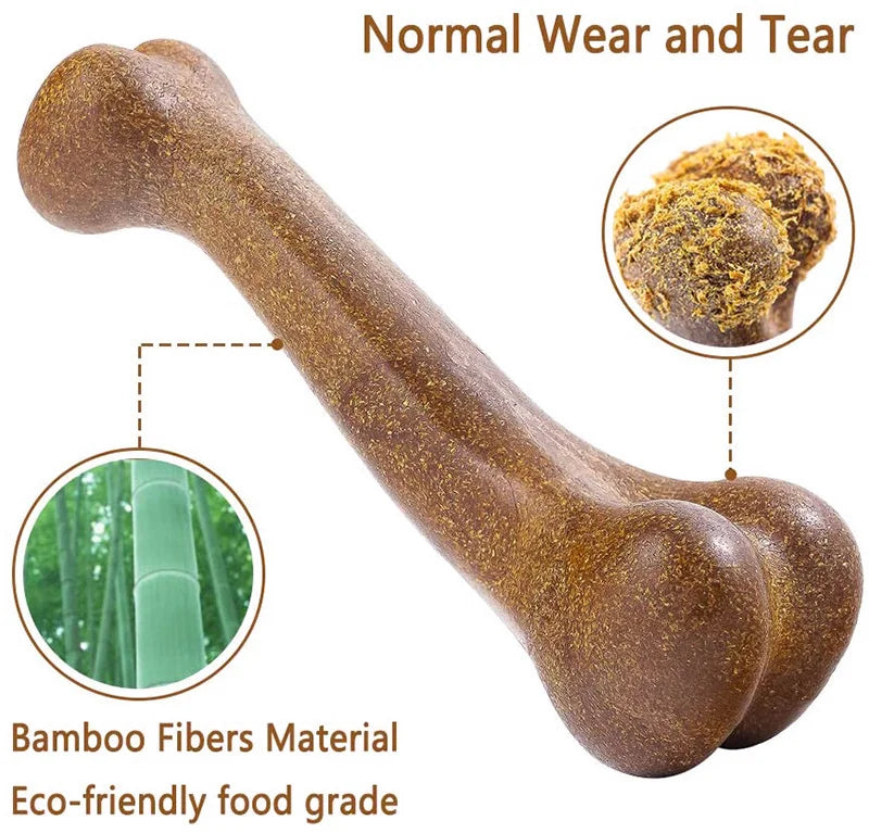 Indestructible Dog Bone Chew Toy – Natural, Non-Toxic Dental Chew for Small, Medium, and Large Dogs