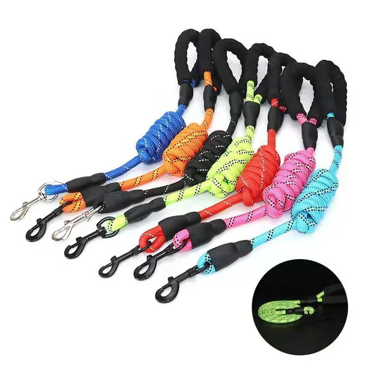 Reflective Dog Leash – Durable Pet Leash for Small, Medium, and Large Dogs