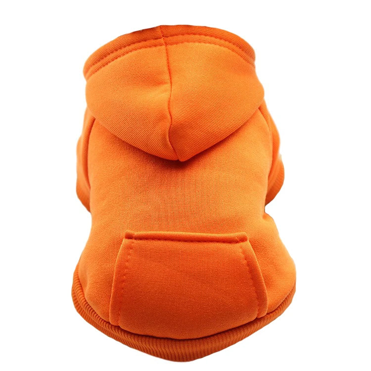 Winter Hooded Sweatshirt for Small & Medium Dogs – Cozy Pet Jacket with Pocket for Chihuahuas, French Bulldogs, and More