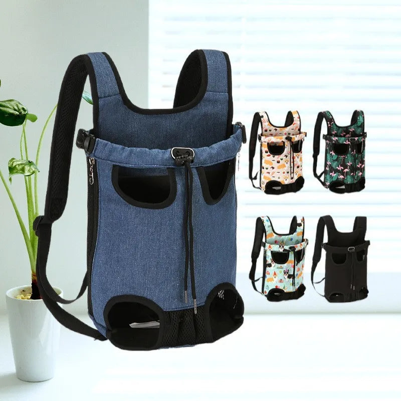 Camouflage Dog Backpack – Breathable, Adjustable Pet Carrier for Travel & Outdoor Adventures
