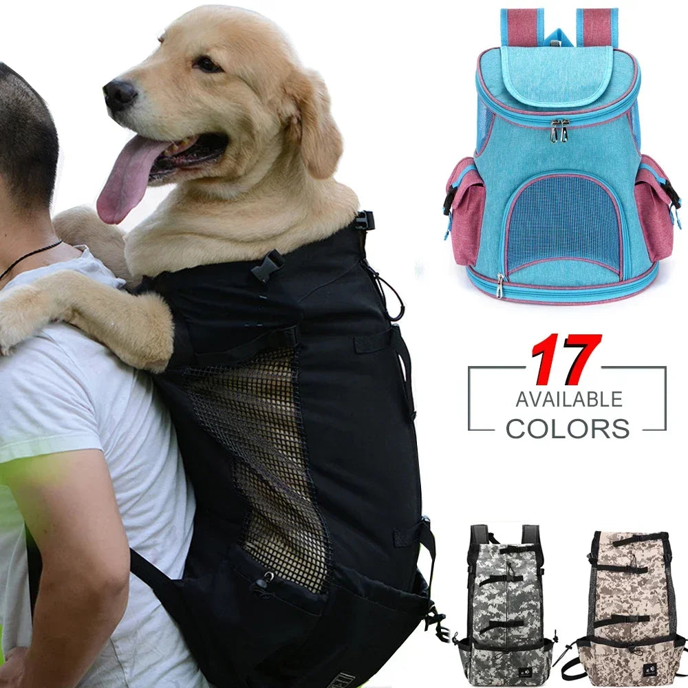 Breathable Dog Carrier Backpack - Reflective Travel Bag for Small Pets