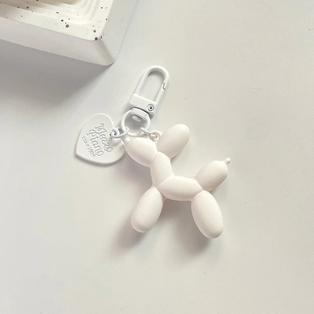 Cartoon Balloon Dog Keychain – Cute Acrylic Bag Charm for Women & Couples
