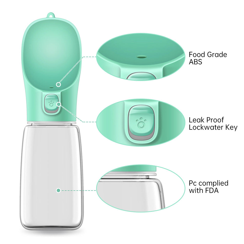 Portable Dog Water Bottle & Food Container – Outdoor Travel Drinking Bowls for Pets