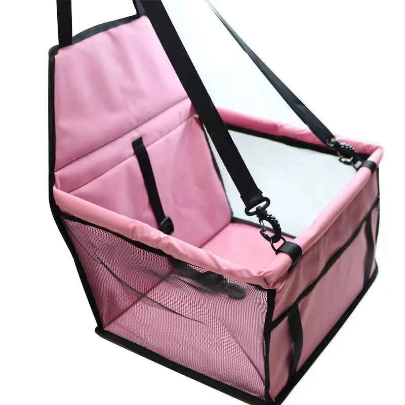 Portable Central Car Dog Seat Bed – Safe Travel Carrier for Small Pets