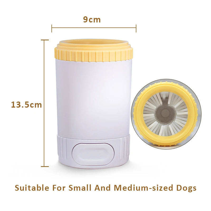 Semi-Automatic Dog Paw Cleaner - Soft Silicone Brush