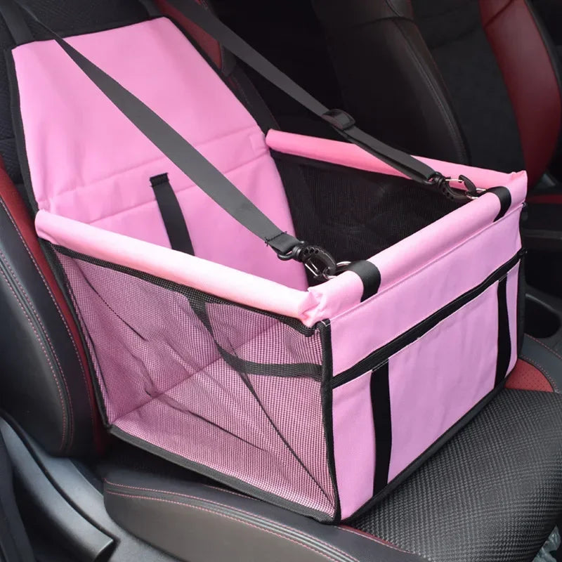 Portable Central Car Dog Seat Bed – Safe Travel Carrier for Small Pets
