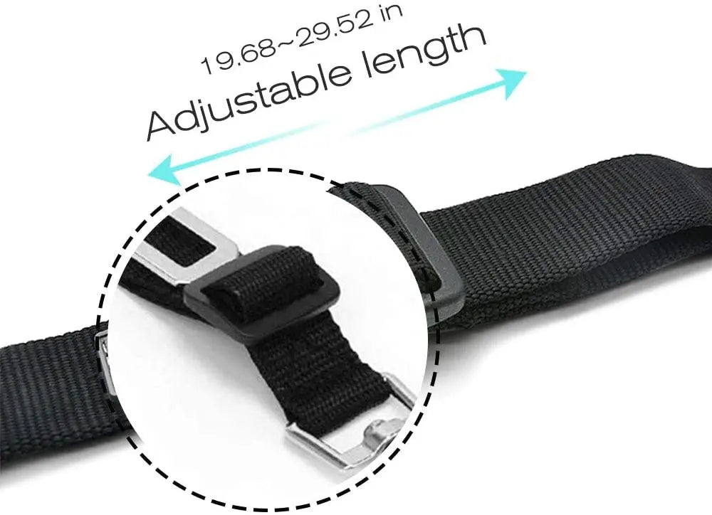 Adjustable Pet Car Seat Belt – Safety Harness Lead Clip for Dogs & Cats