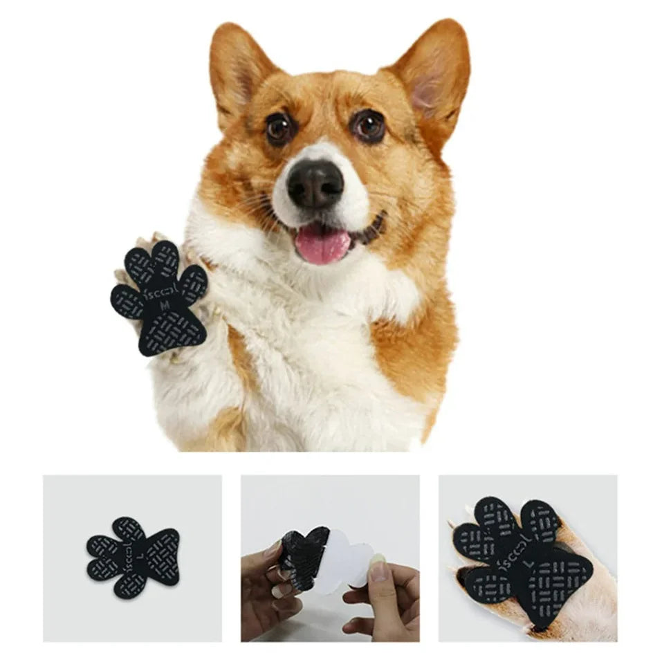 Dog Anti-Slip Paw Pads – Waterproof Self-Adhesive Booties for Slipping Prevention
