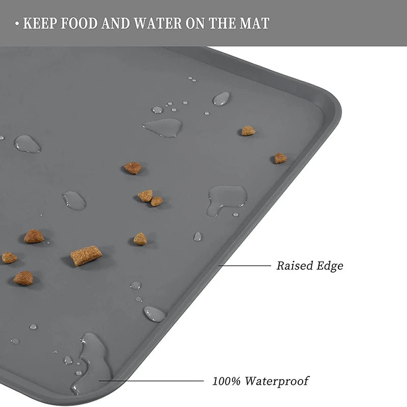 Silicone Non-Slip Pet Feeding Mat - Waterproof & Easy to Clean