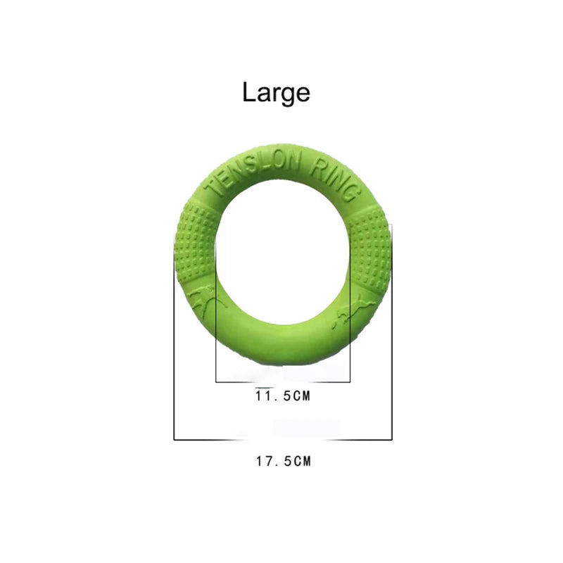 Durable Dog Flying Disk Toy – Interactive Training Ring for Aggressive Chewers – Floating Anti-Bite Pet Toy