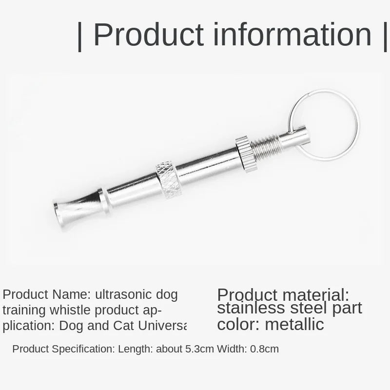 Stainless Steel Dog Training Whistle – Bark Control & Training Tool