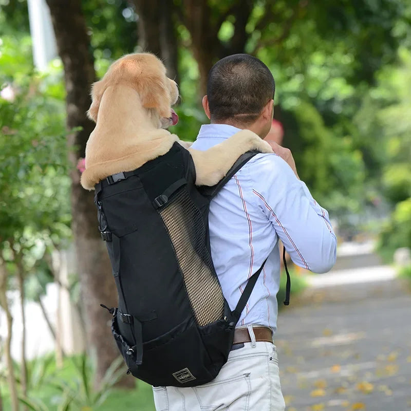 Breathable Dog Carrier Backpack – Reflective, Portable Pet Travel Bag for Cats & Small Dogs