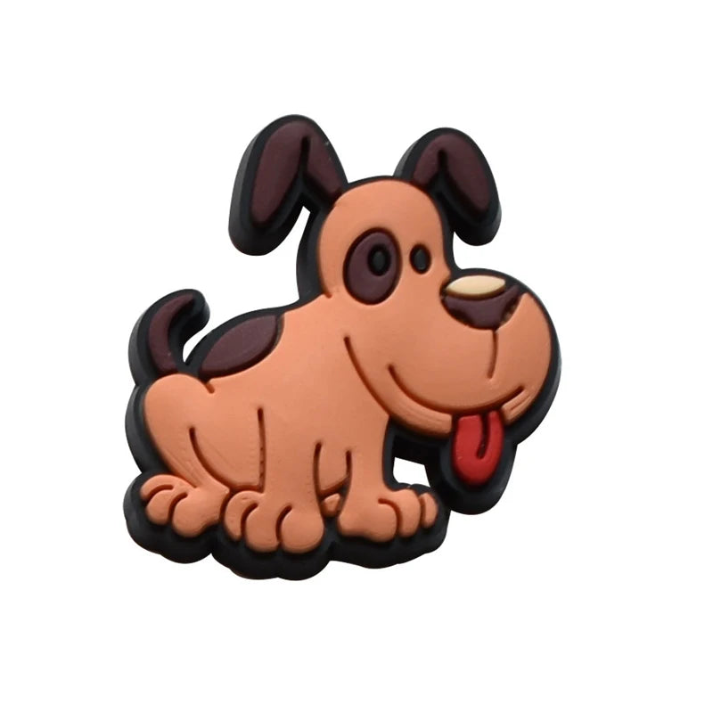 Cute Dog Shoe Charms Pins for Crocs – Fun Clog & Sandal Accessories for Kids & Women