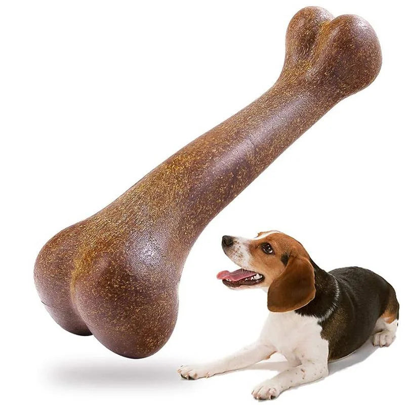 Indestructible Dog Bone Chew Toy – Natural, Non-Toxic Dental Chew for Small, Medium, and Large Dogs
