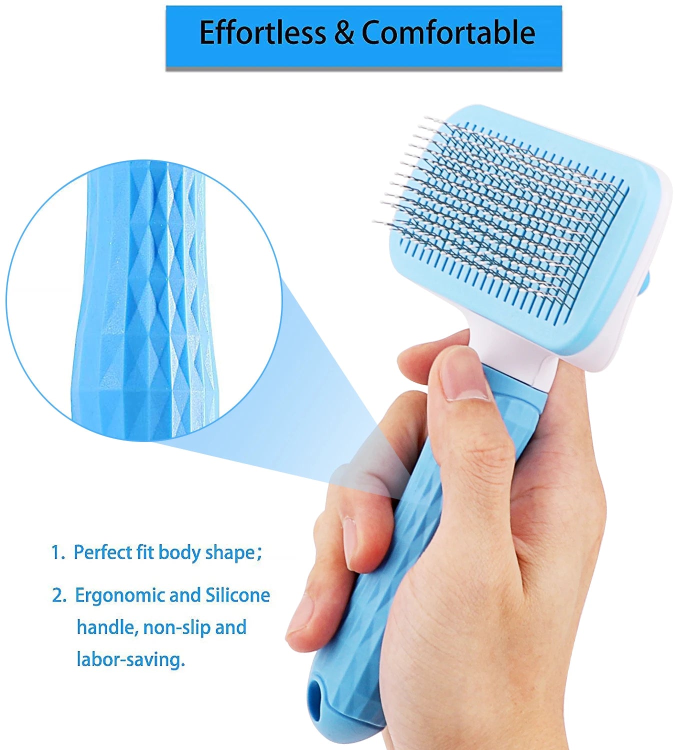 Dog Hair Remover Brush - Grooming & Care for Long Hair Pets