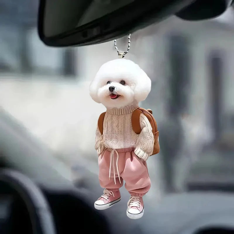 Cat & Dog Pendant Keychain – Cute Charm for Christmas & Gifts