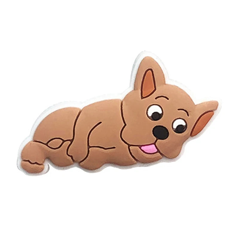 Cute Dog Shoe Charms Pins for Crocs – Fun Clog & Sandal Accessories for Kids & Women