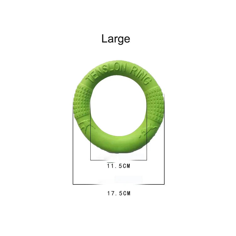 Durable Dog Flying Disk Toy – Interactive Training Ring for Aggressive Chewers – Floating Anti-Bite Pet Toy