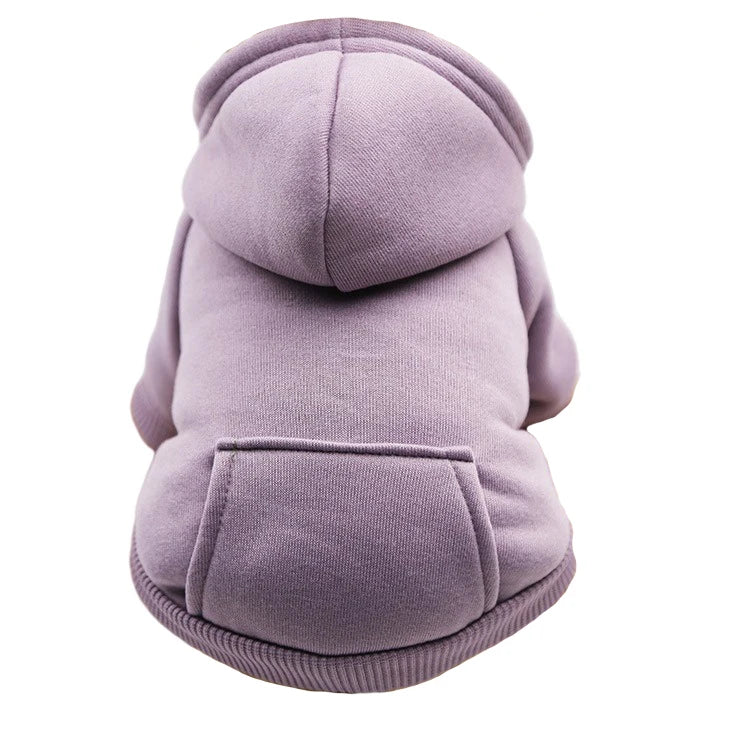 Winter Hooded Sweatshirt for Small & Medium Dogs – Cozy Pet Jacket with Pocket for Chihuahuas, French Bulldogs, and More