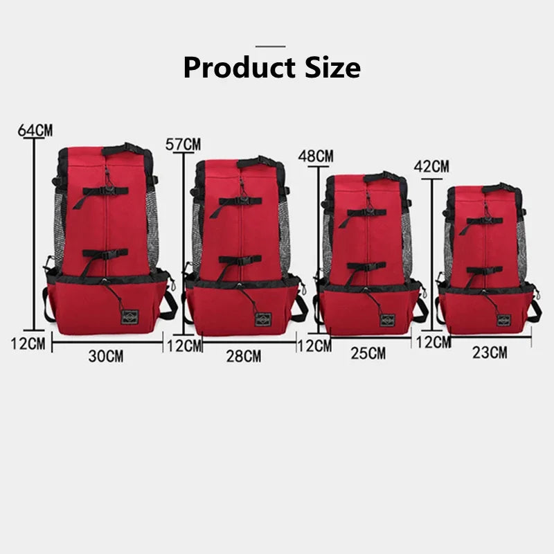 Breathable Dog Carrier Backpack – Reflective, Portable Pet Travel Bag for Cats & Small Dogs