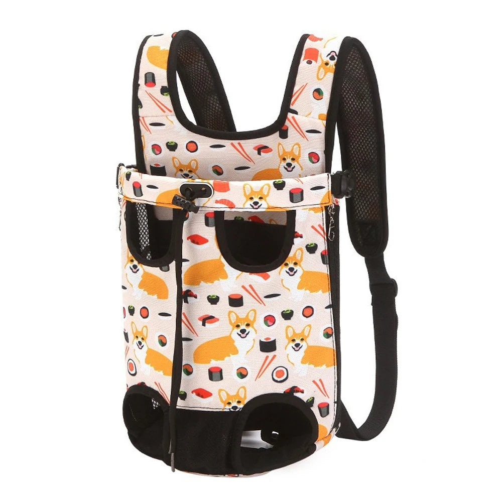Camouflage Dog Backpack – Breathable, Adjustable Pet Carrier for Travel & Outdoor Adventures
