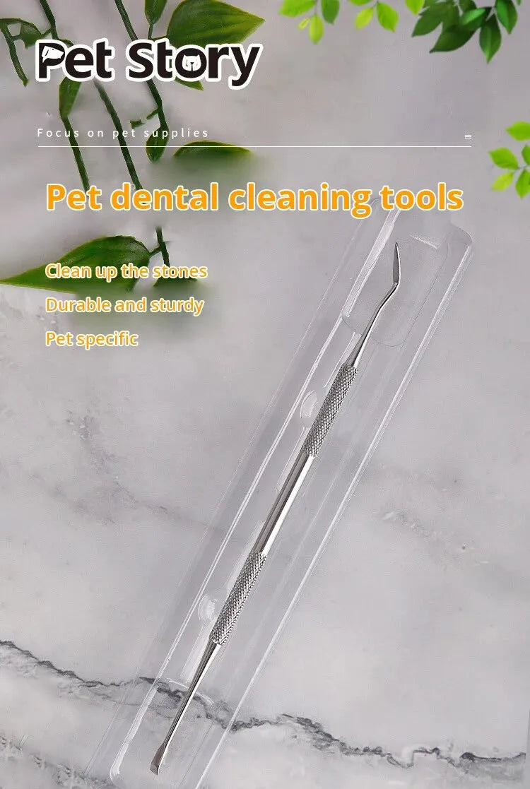 Stainless Steel Dog Dental Scraper – Pet Tartar Remover & Oral Cleaning Tool