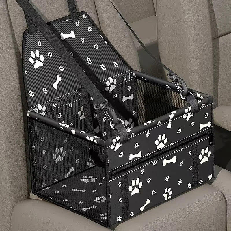 Portable Central Car Dog Seat Bed – Safe Travel Carrier for Small Pets