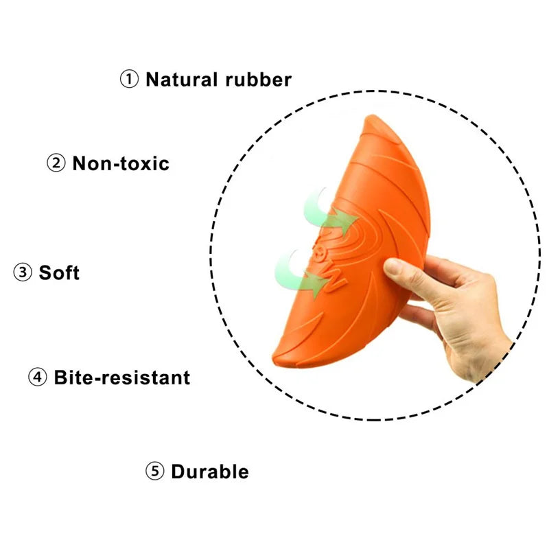 Durable Bite-Resistant Dog Flying Disc – Outdoor Training & Interactive Toy