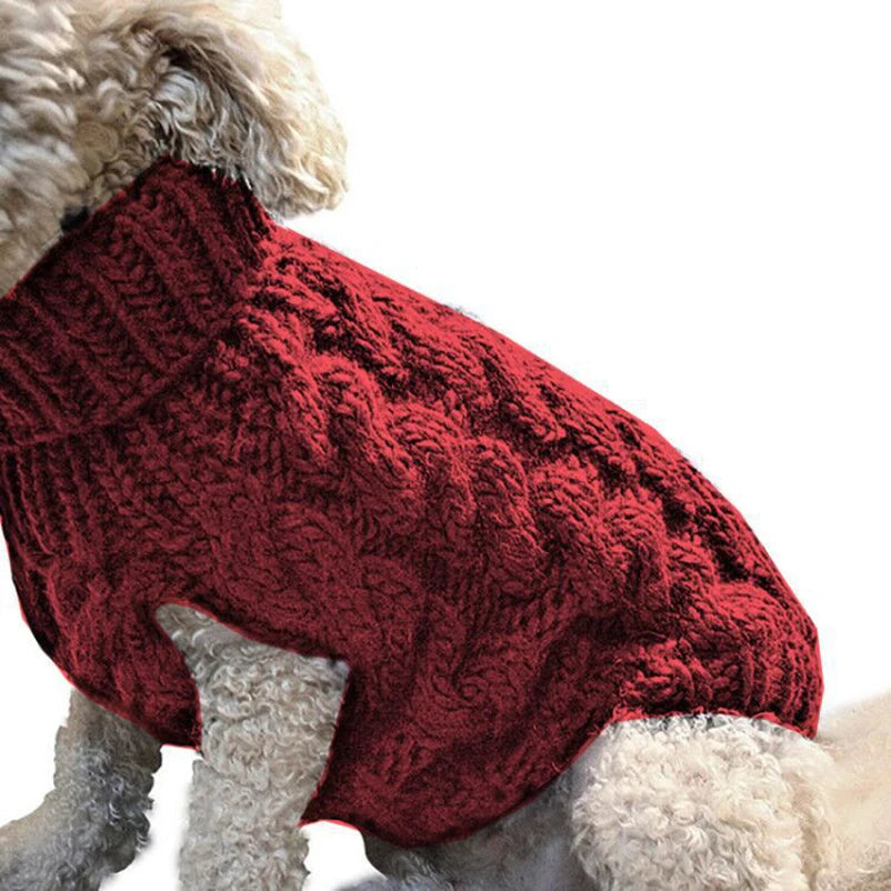 Puppy Dog Sweaters – Winter Warm Pet Turtleneck Vest for Small Medium Dogs & Cats