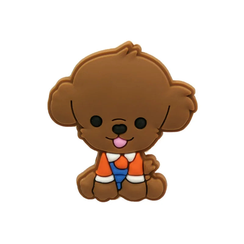 Cute Dog Shoe Charms Pins for Crocs – Fun Clog & Sandal Accessories for Kids & Women