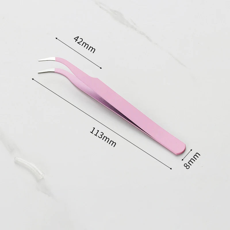 Stainless Steel Macaron Tweezers – Nail Art, Eyelash, Scrapbooking, and DIY Tool