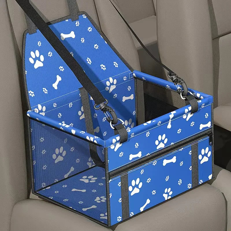 Portable Central Car Dog Seat Bed – Safe Travel Carrier for Small Pets