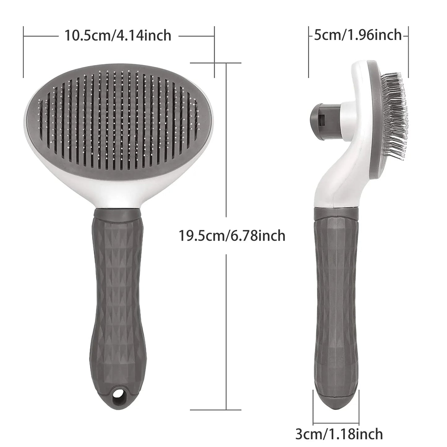 Stainless Steel Needle Pet Comb – Dog & Cat Hair Removal, Grooming & Skin Care Brush