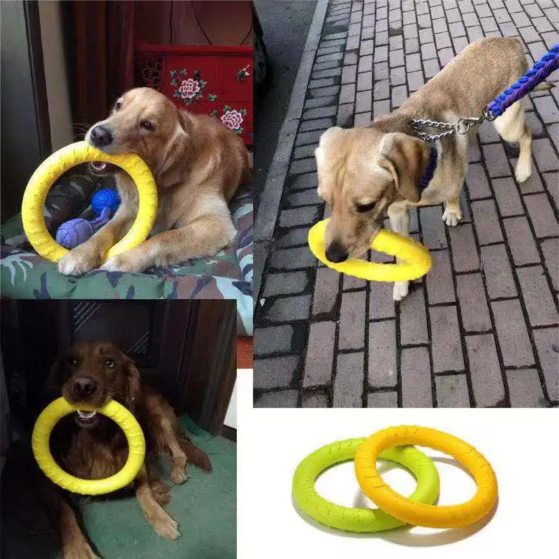 Durable Dog Flying Disk Toy – Interactive Training Ring for Aggressive Chewers – Floating Anti-Bite Pet Toy