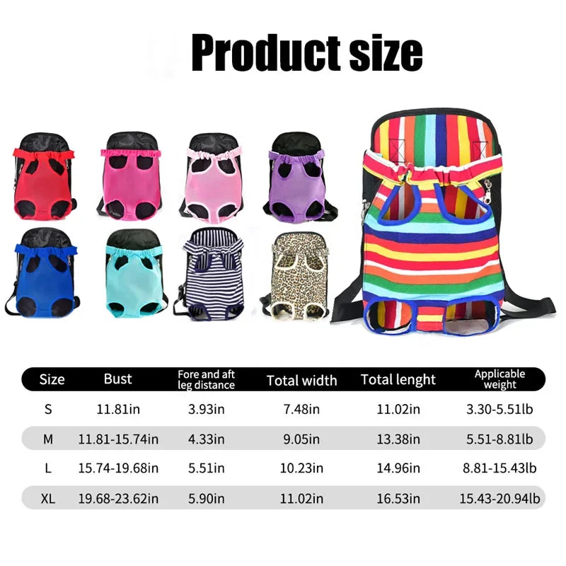 Camouflage Dog Backpack – Breathable, Adjustable Pet Carrier for Travel & Outdoor Adventures