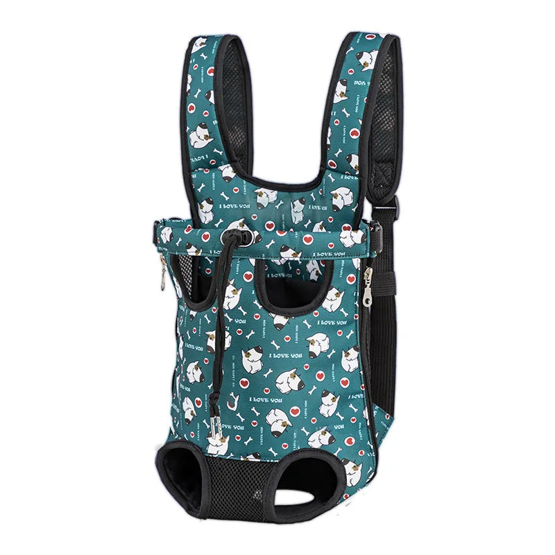 Camouflage Dog Backpack – Breathable, Adjustable Pet Carrier for Travel & Outdoor Adventures