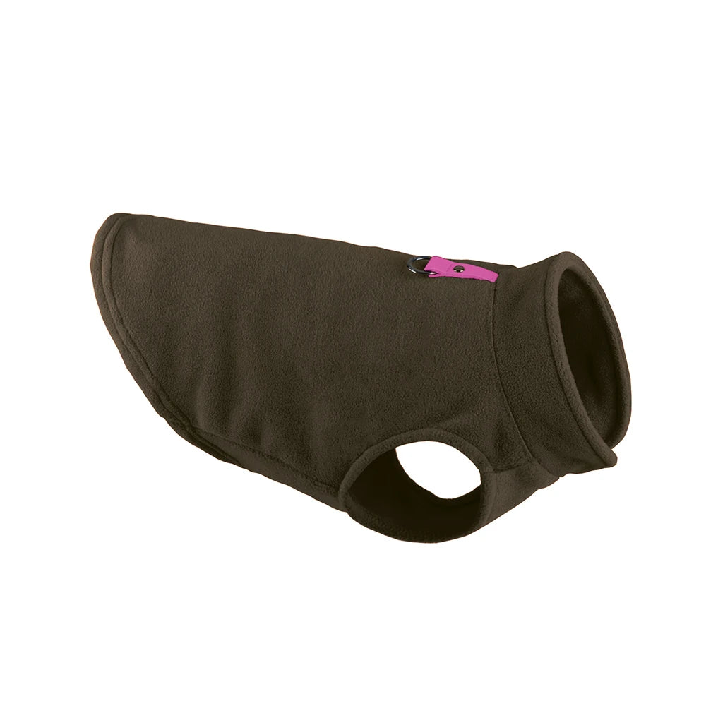 Winter Fleece Dog Coat with Harness for Small Dogs