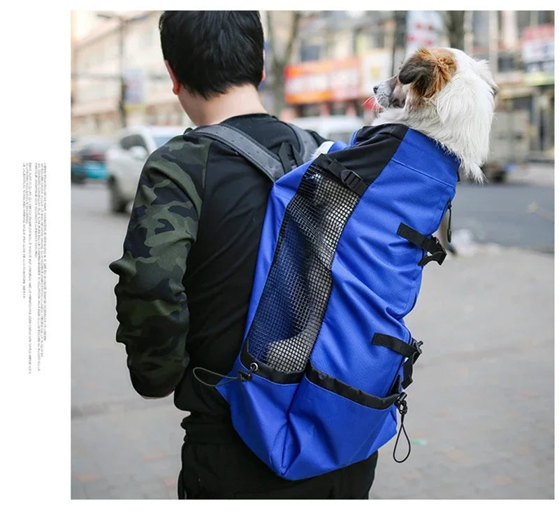 Breathable Dog Carrier Backpack – Reflective, Portable Pet Travel Bag for Cats & Small Dogs