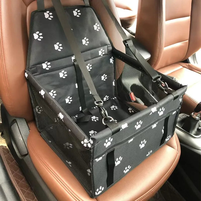 Portable Central Car Dog Seat Bed – Safe Travel Carrier for Small Pets