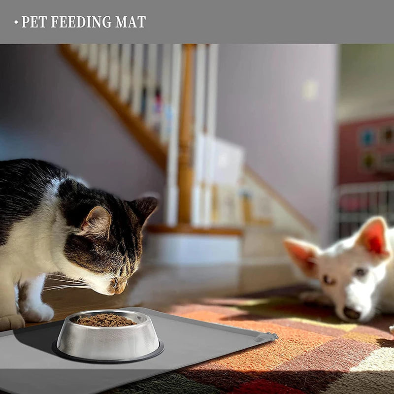 Silicone Non-Slip Pet Feeding Mat - Waterproof & Easy to Clean