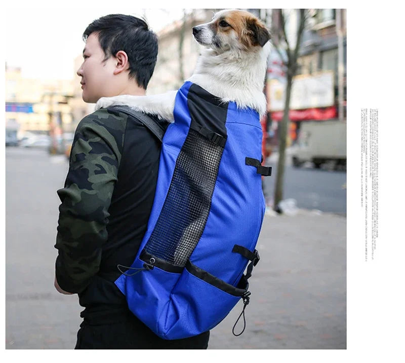 Breathable Dog Carrier Backpack – Reflective, Portable Pet Travel Bag for Cats & Small Dogs